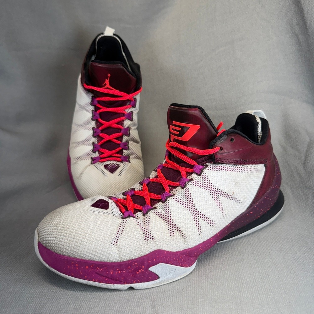 Jordan CP3.IX Basketball Shoes Mens 8.5 White Bordeaux Infrared 810868-102 2015